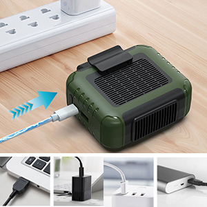 waist clip on fan body fan necklace fan shirt fan personal mini fan